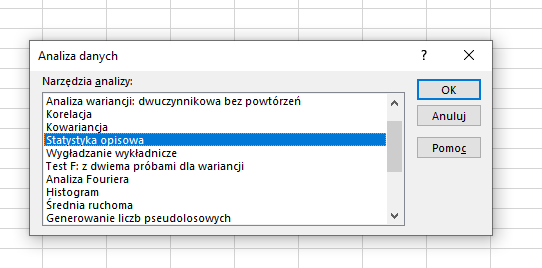 Analysis ToolPak